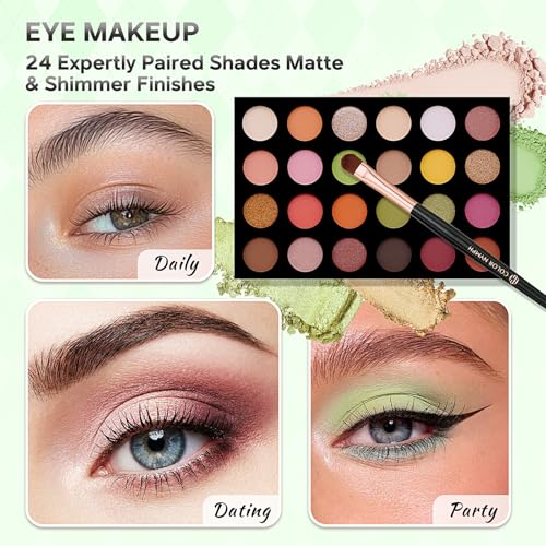 Color Nymph Beginner Makeup Kit for Teens with Train Case