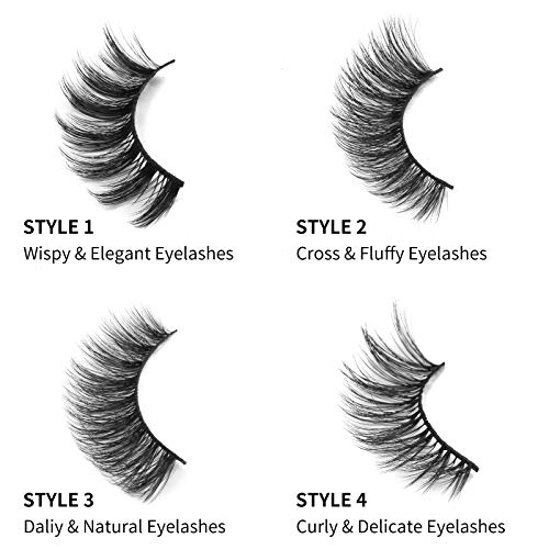 DYSILK Mink Lashes 16 Pairs - 6D Fluffy False Eyelashes