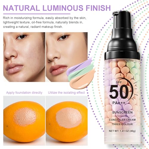 SPF 50 Color Correcting Primer with Sunscreen & Powder Puff