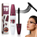 Hulezt 7D Waterproof Volume Mascara for Natural Length & Volume, Long-Lasting Curling Black Lash Makeup