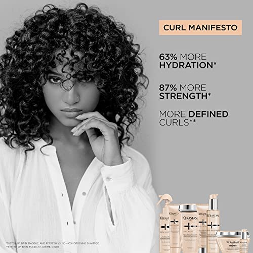 K?RASTASE Curl Manifesto Sublime Repair Hair & Scalp Oil, Soothes & Strengthens Hair, Soothes Dry Scalp, Anti-Frizz for All Wavy, Curly, Very Curly & Coily Hair, 1.7 Fl Oz