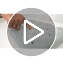 Waterproof Shower Chair Cushion with Non-Slip Grip