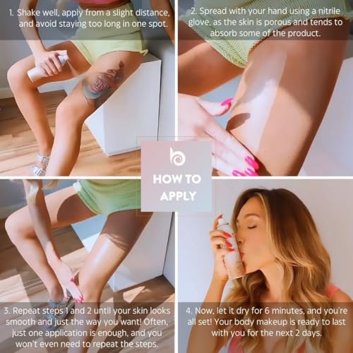 Bronze Leg Makeup Spray - Dark, 5 fl oz