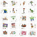 60 Pcs Cartoon Temporary Tattoos for Kids - Fun Anime Stickers