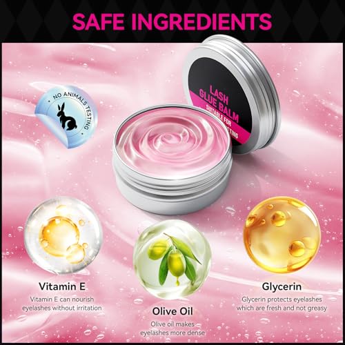 Lash Lift Glue Balm Kit with Pads & Brush