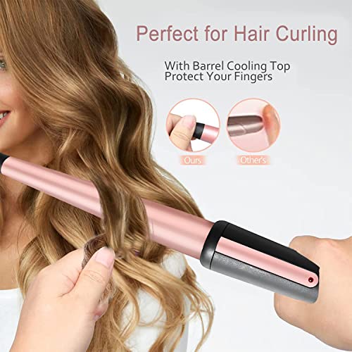 JAETON Ceramic Curling Wand 0.5-1" Tapered Barrel, 210°C