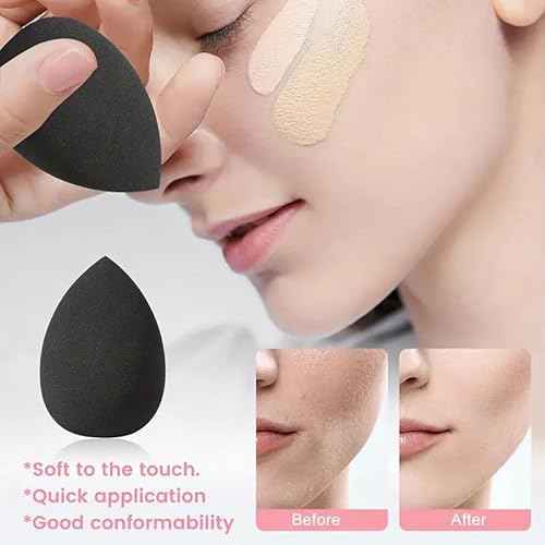 36Pcs Black Makeup Brushes Set Professional Makeup Kit Multi-functional Makeup Tool Set with Facial Makeup Accessories, Foundation Makeup Brush Kit Eye and Face Make up Brushes & Tools