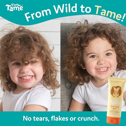 T is for Tame Kids Hair Gel - Anti-Frizz, Vitamin E, Non-Sticky