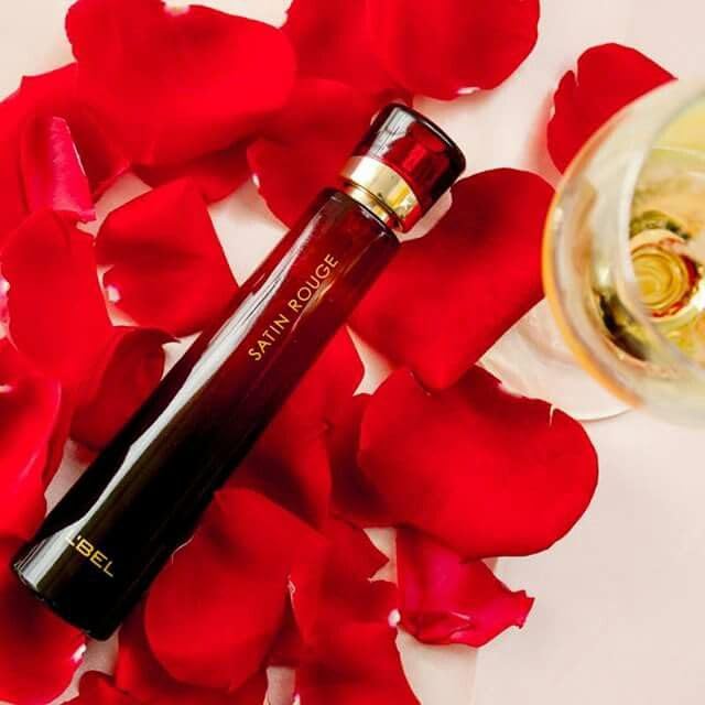 L'Bel Satin Rouge Perfume & Scented Cream Set