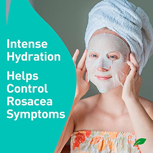 PROcure Rosacare Soothing Sheet Face Mask with Hyaluronic Hydrogel for Rosacea Symptoms, 5 Masks