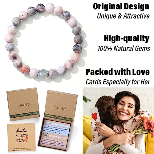 THEMEROL Aunt Gifts from Niece Auntie Gifts Aunt Gifts from Nephew Best Aunt Ever Gifts Bracelet Birthday Mothers Day Gift Just Because Gifts for Her Galentines Valentines Day Christmas Easter