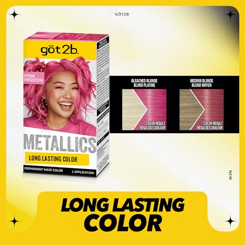 Got2b Metallics Pink Passion M87 Permanent Hair Dye