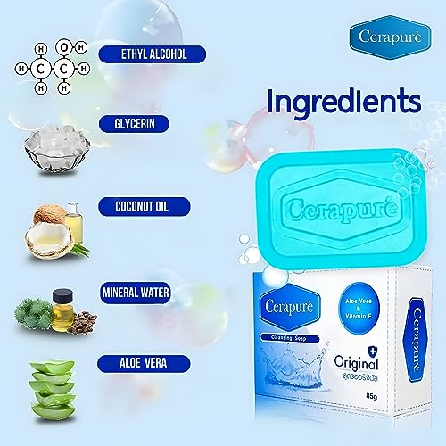 Cerapure Glycerin Soap Bars For Men Women Clear Transparent Bath Soap Bar For Dry Skin Formular Cleanse And Moisturize Skin All Day Freshness (1)