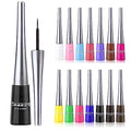 14 Colored Eyeliners - Liquid Color Eyeliner Highly Pigmented - White Eyeliner - Liquid Liner Coloful Set - Vivid Matte Eye Makeup