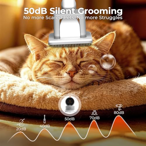 FIXR Dog Grooming Vacuum Kit with Clippers & 5-in-1 Tools