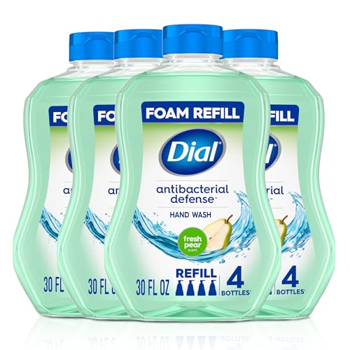Dial Fresh Pear Antibacterial Foaming Hand Soap Refill 30 Fl Oz (Pack of 4)