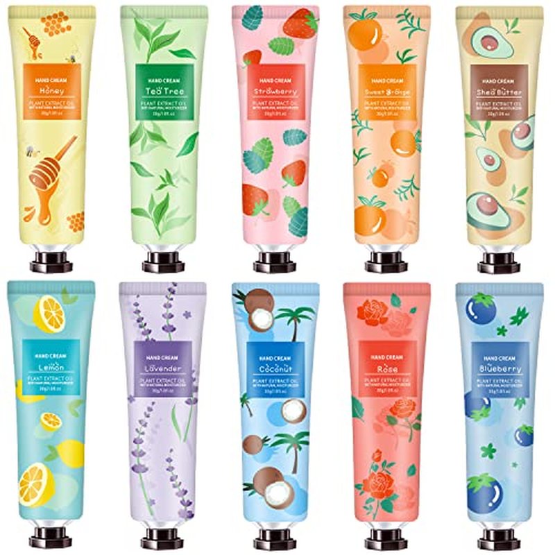 10-Pack Natural Hand Cream for Dry Cracked Hands