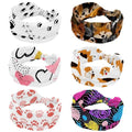 Stretchy Wide Headbands for Women, 6-Pack Yoga Sport Headbands