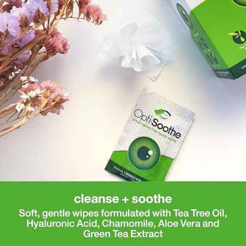 Opti-Soothe Preservative-Free Eyelid Wipes - 30 Moist Towelette For Daily Eyelid Cleaning - Preservative-free - Soothing, Moisturising, Natural Ingredients