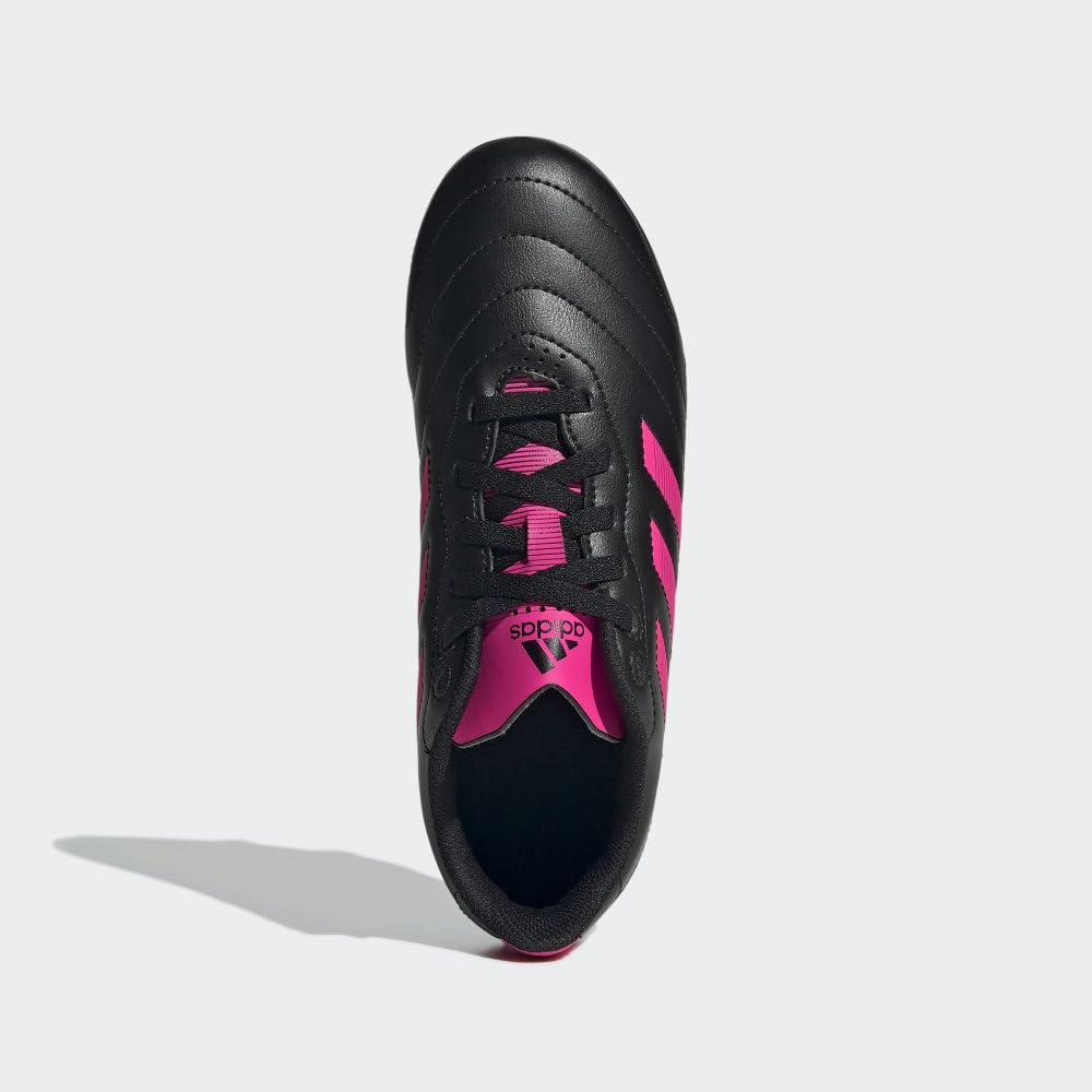 adidas Kids Goletto VII Firm Ground Cleats Soccer Shoe, Core Black/Team Shock Pink/Core Black, 9.5 US Unisex Toddler