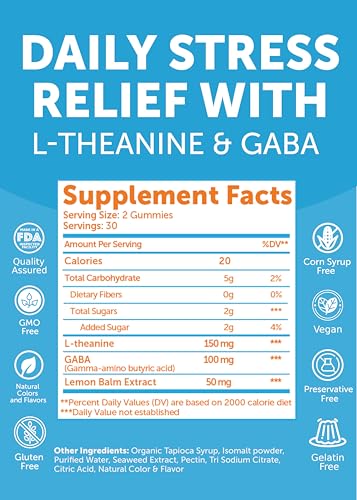 Lunakai Calm & Stress Relief Gummies - 60 Count | Single Bottle