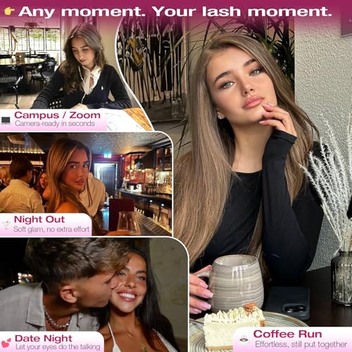 Yawamica Natural Lash Clusters 8-14mm CC Curl DIY Eyelash Extensions
