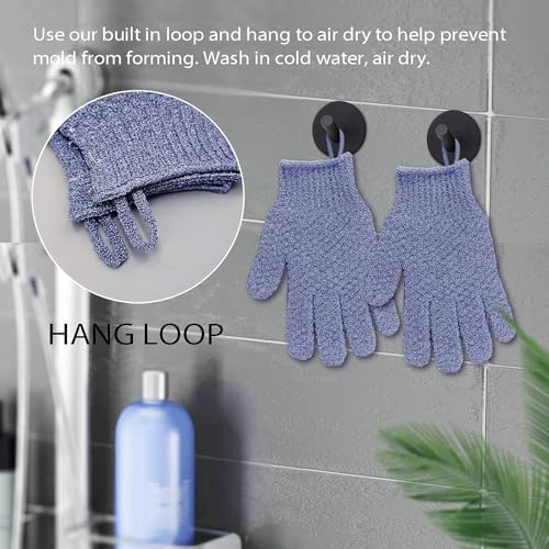 Exfoliating Bath Gloves for Shower & Spa Scrubs