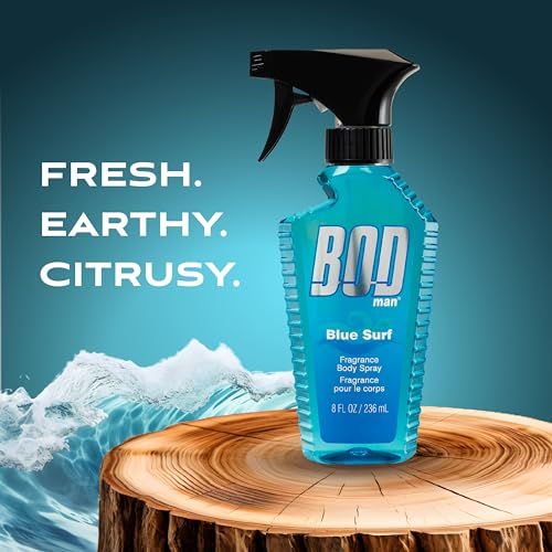 Bod Man Men's Body Spray Duo - Blue Surf & Fresh Guy, 8 oz Each