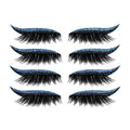 Gazaar Reusable Eyelash Stickers, 4 Pair 7 Colors