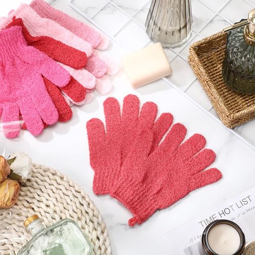Exfoliating Bath Gloves 90 Pcs (45 Pairs) - Colorful Shower Body Scrubber
