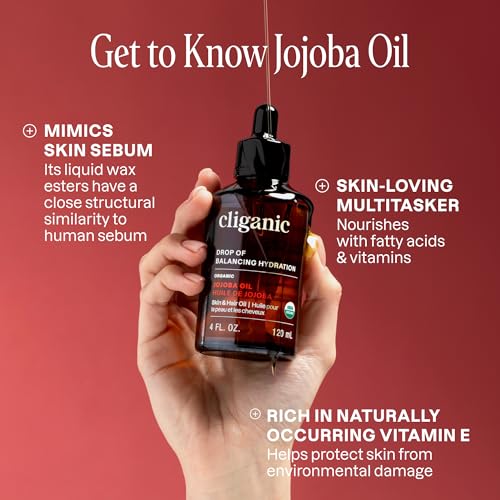 Organic Jojoba Oil 16oz - 100% Pure & Cold Pressed Moisturizer