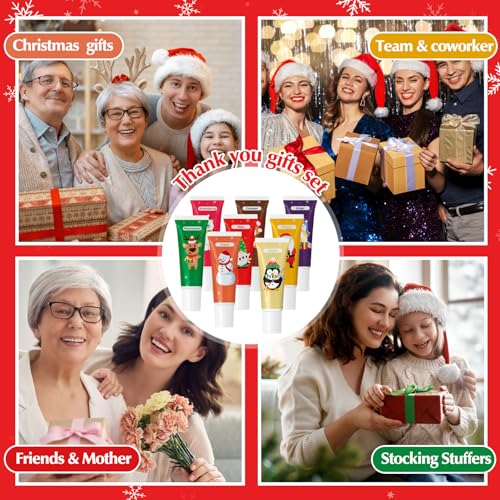 24 Pcs Christmas Scented Lip Balms Natural Balms Bulk Moisturizing Lip Balm for Dry Cracked Lips Christmas Party Gifts Stocking Stuffers for Women Men Girl Staff Coworkers Teacher