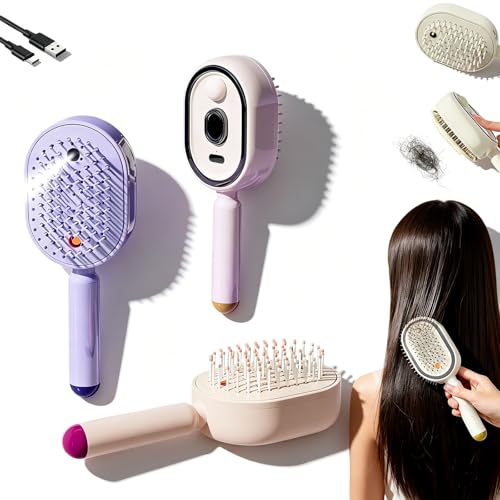 Zyntexa Electric Steam Brush - Cordless Detangling Hair Comb