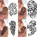 4-Pack Tribal Temporary Tattoos - Hawaiian Polynesian Body Art