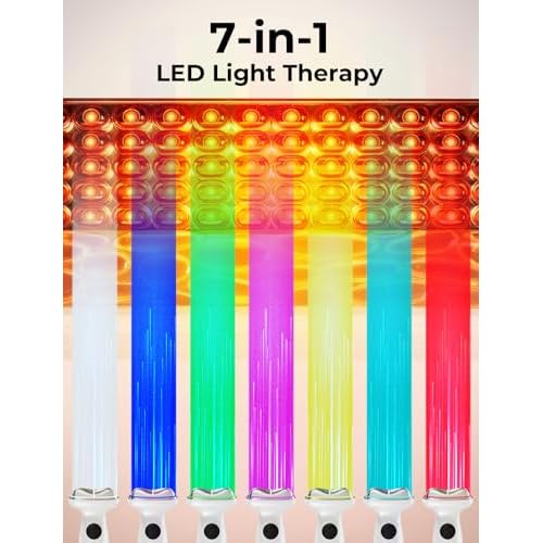 Cold & Heat Red Light Therapy with Serum - 7-in-1 LED Face Sculpting Tool for Depuffing, Sculpting, Lifting, Hot Electric Gua Sha & Cold Depuffing Wand for Face, Neck & Eye Area, Face&Neck Massager