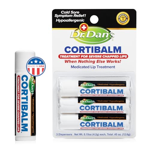 Dr. Dan's CortiBalm Hydrocortisone Lip Balm 3-Pack