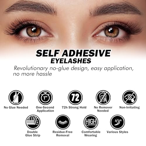 Self-Adhesive Eyelash Clusters Kit - 156 PCS Pre-Glued Lashes