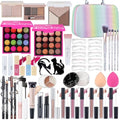 Moobirlet Makeup Gift Set for Girls Teens & Women, C01612 - Eyeshadow, Lip Gloss, Brushes, Travel Kit