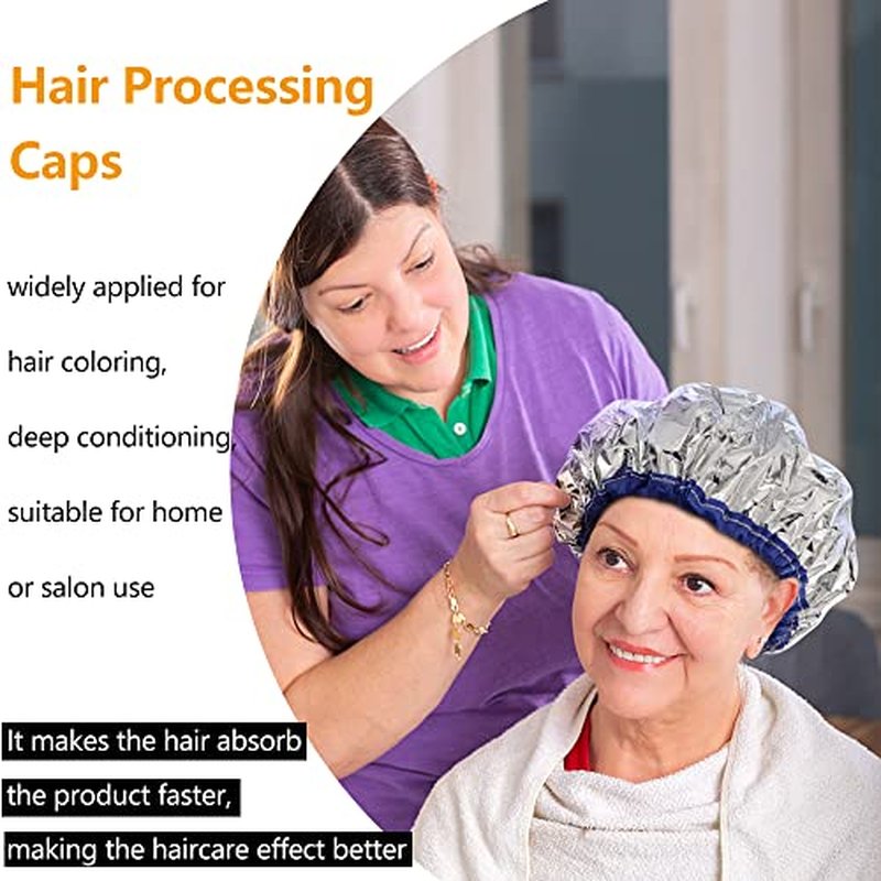 Aluminum Foil Conditioning Caps for Hair Treatment – 2 Pack