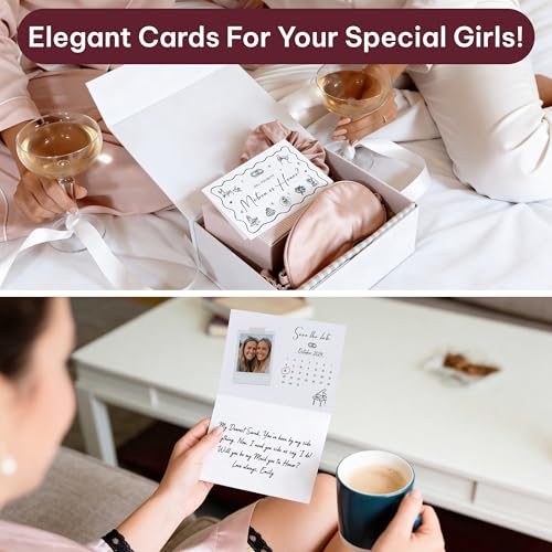 13 Pcs Bridesmaid Proposal Card Set with Stickers - Wedding Gifts