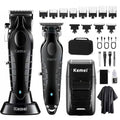 KEMEI Professional Cordless Hair Clipper & Beard Trimmer Set