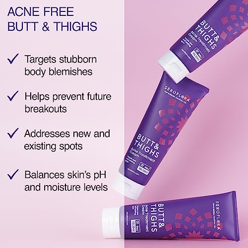 Butt Acne Cream & Razor Bump Serum ? Helps Reduce the Look of Ingrown Hairs, Bumps & Redness ? Post-Shave & Waxing Skin Comfort - Bundle