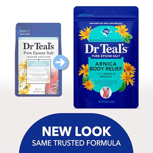 Dr Teal's Arnica Epsom Salt Soak with Menthol, 3 lbs