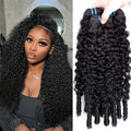 Burmese Curly Human Hair Bundles 18-22" 3C4A Unprocessed
