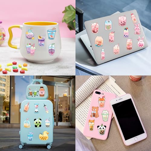 96 Boba Bubble Tea Temporary Tattoos for Kids - Party Favors