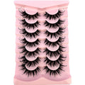7 Pairs 3D Cat Eye False Lashes - Wispy Fluffy Mink