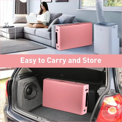 Portable Massage Table 24" Wide Adjustable Folding Bed Pink
