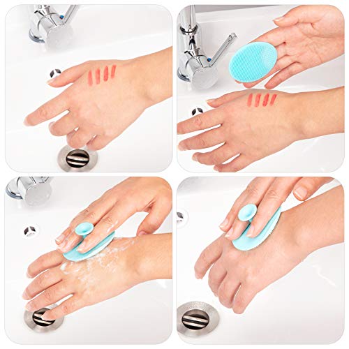 Multi-Colored Silicone Face Scrubber Set - Deep Cleansing & Exfoliating Pads