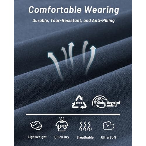 MIER Men's Quick Dry Running Shorts with Zipper Pocket Elastic Waist Athletic Workout Exercise Shorts