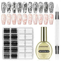 Nail Foil Transfer Kit with 16.5ml Glue & 20 Foil Rolls
